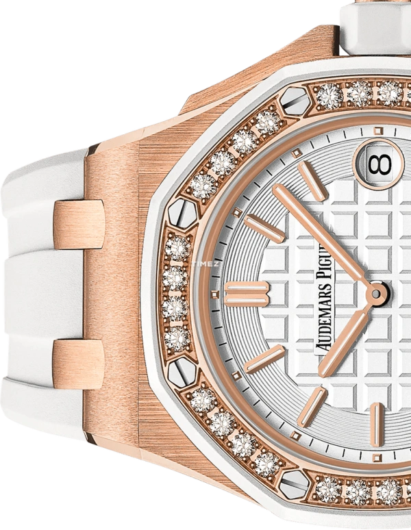 Audemars Piguet,Royal Oak Offshore 37mm,37mm,Rose Gold,White,Silver,Quartz,Day,In-house Caliber,67540OK,67540OK.ZZ.D010CA.01