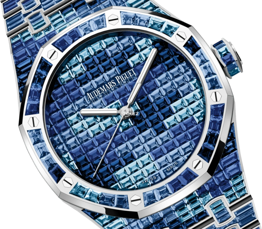 Audemars Piguet,Royal Oak 41mm,41mm,White Gold,Blue,Automatic,70hours,In-house Caliber,15514BC,15514BC.YY.1284BC.04