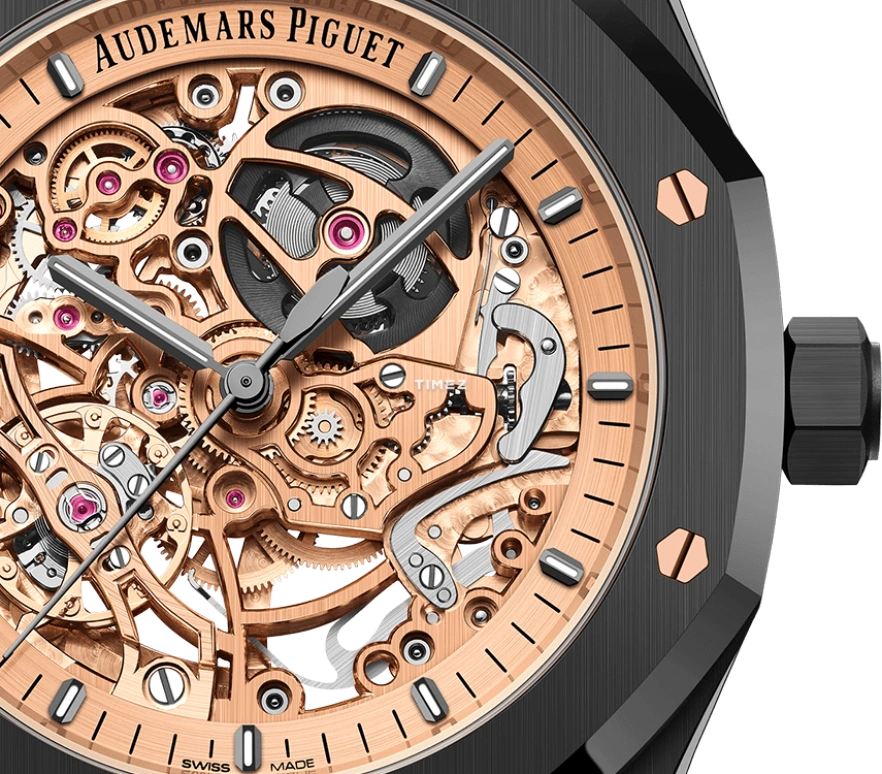Audemars Piguet,Royal Oak 41mm,41mm,Ceramic,Rose Gold,Automatic,Double Balance,45hours,Chocolate Droppa,Kevin Hart,Lil Kev,15416CE,15416CE.OO.1225CE.02