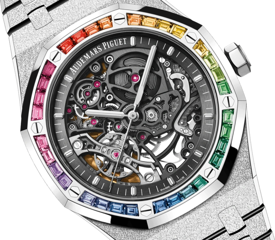Audemars Piguet,Royal Oak 41mm,41mm,White Gold,Skeleton,Automatic,45hours,In-house Caliber,Travis Scott,ts,15412BC,15412BC.YG.1224BC.03