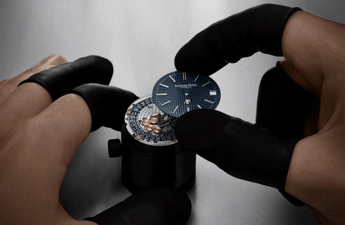 Audemars Piguet,Royal Oak 39mm,39mm,Stainless Steel,Blue,Automatic,Day,55hours,Edward Christopher Sheeran,Ed Sheeran,16202ST,16202ST.OO.1240ST.01 50th