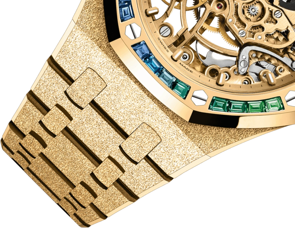 Audemars Piguet,Royal Oak 37mm,37mm,Yellow Gold,Skeleton,Automatic,Double Balance,45hours,15468BA,15468BA.YG.1259BA.01