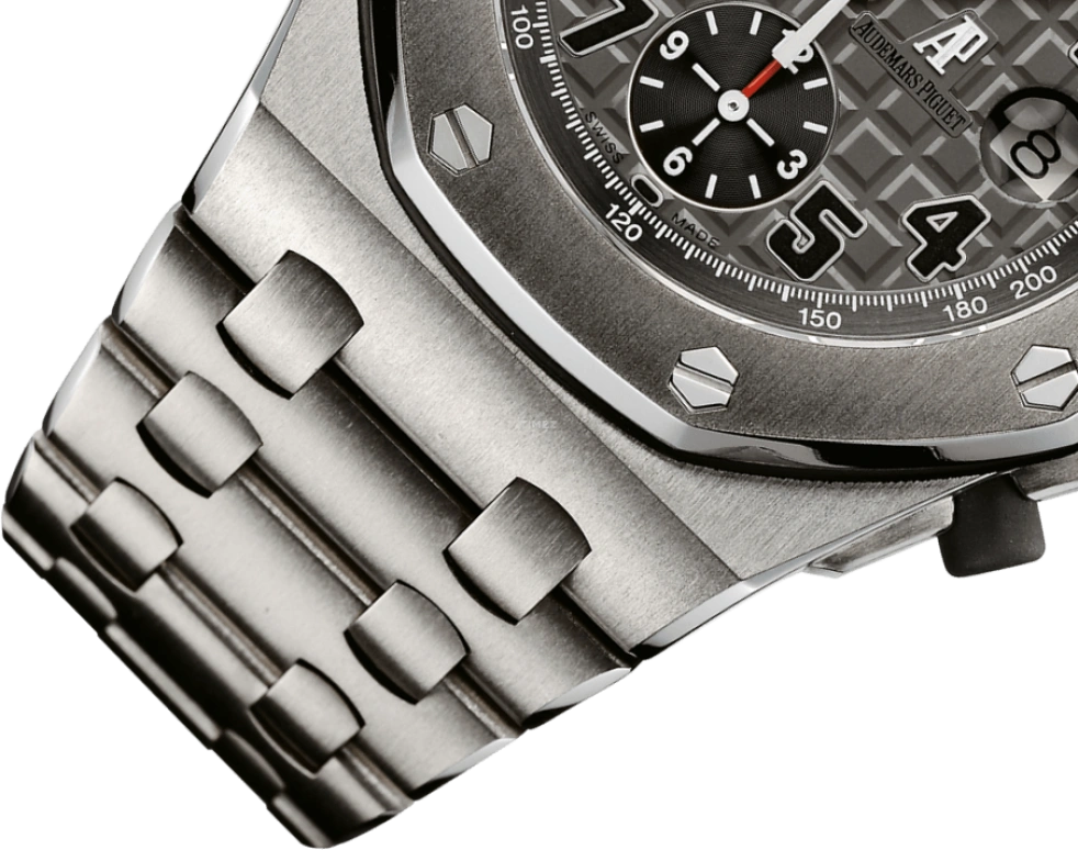 Audemars Piguet,Royal Oak Offshore 42mm,42mm,Titanium,Grey,Automatic,Chronograph,Day,26170TI,26170TI.OO.1000TI.01
