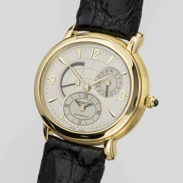 Audemars Piguet,Millenary 41mm,41mm,Yellow Gold,White,Automatic,Day,Power Reserve Indicator,25778BA,25778BA.OO.D001CR.01