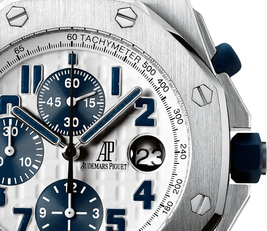 Audemars Piguet,Royal Oak Offshore 42mm,42mm,Stainless Steel,Silver,Blue,Automatic,Chronograph,Day,26170ST,26170ST.OO.D305CR.01