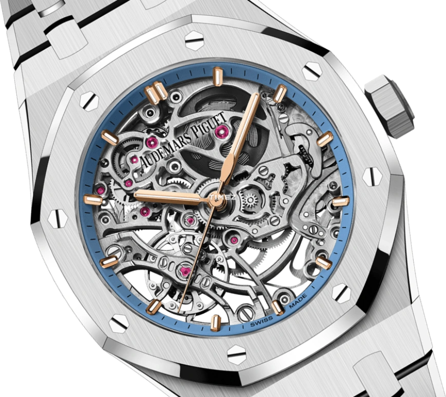 Audemars Piguet,Royal Oak 37mm,37mm,White Gold,Skeleton,Automatic,Double Balance,45hours,15467BC,15467BC.OO.1256BC.01