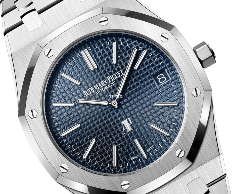 Audemars Piguet,Royal Oak 39mm,39mm,Stainless Steel,Blue,Automatic,Day,40hours,15202ST,15202ST.OO.1240ST.01.A