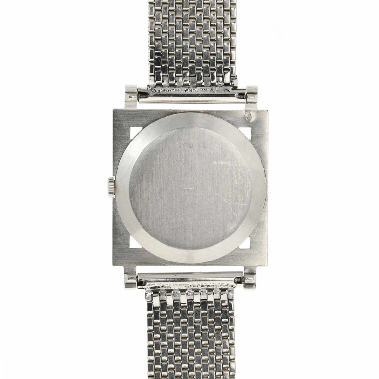 Audemars Piguet,Classique 28mm,28mm,White Gold,Silver White,Handwound,Sapphire,Crystal Glass,Square,5144BC