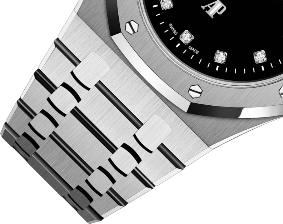 Audemars Piguet,Royal Oak 39mm,39mm,Platinum,Black,Automatic,Day,40hours,15206PT,15206PT.OO.1240PT.01