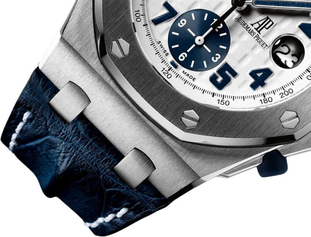 Audemars Piguet,Royal Oak Offshore 42mm,42mm,Stainless Steel,Silver,Blue,Automatic,Chronograph,Day,26170ST,26170ST.OO.D305CR.01