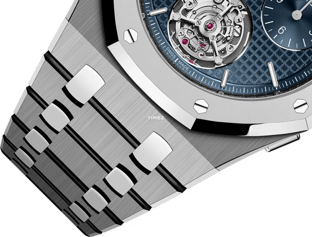 Audemars Piguet,Royal Oak 39mm,39mm,Titanium,Blue,Automatic,Chronograph,Tourbillon,Flyback,26545XT,26545XT.OO.1240XT.01