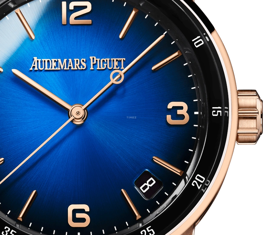 Audemars Piguet,CODE 11.59 41mm,41mm,Pink Gold,Blue,Automatic,Day,70hours,15210OR,15210OR.OO.A002KB.03