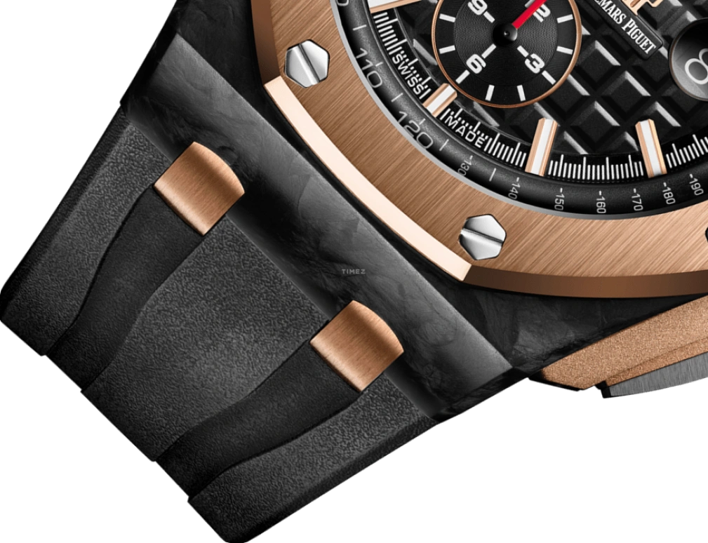Audemars Piguet,Royal Oak Offshore 44mm,44mm,Pink Gold,Ceramic,Carbon,Black,Automatic,Chronograph,Day,26406FR,26406FR.OO.A002CA.01
