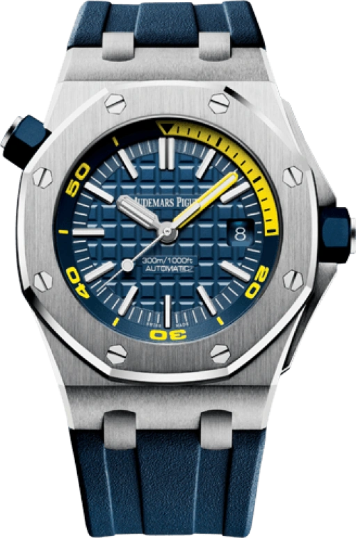 Audemars Piguet,Royal Oak Offshore 42mm,42mm,Stainless Steel,Blue,Automatic,Day,60hours,15710ST,15710ST.OO.A027CA.01