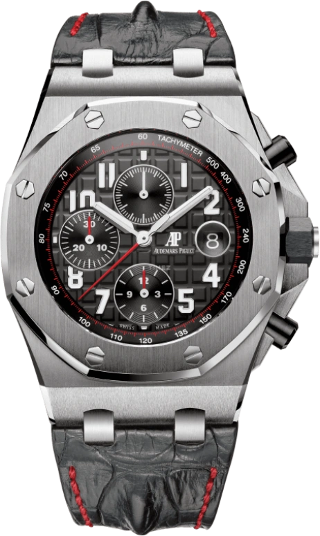 Audemars Piguet,Royal Oak Offshore 42mm,42mm,Ceramic,Stainless Steel,Black,Automatic,Chronograph,Day,26470ST,26470ST.OO.A101CR.01