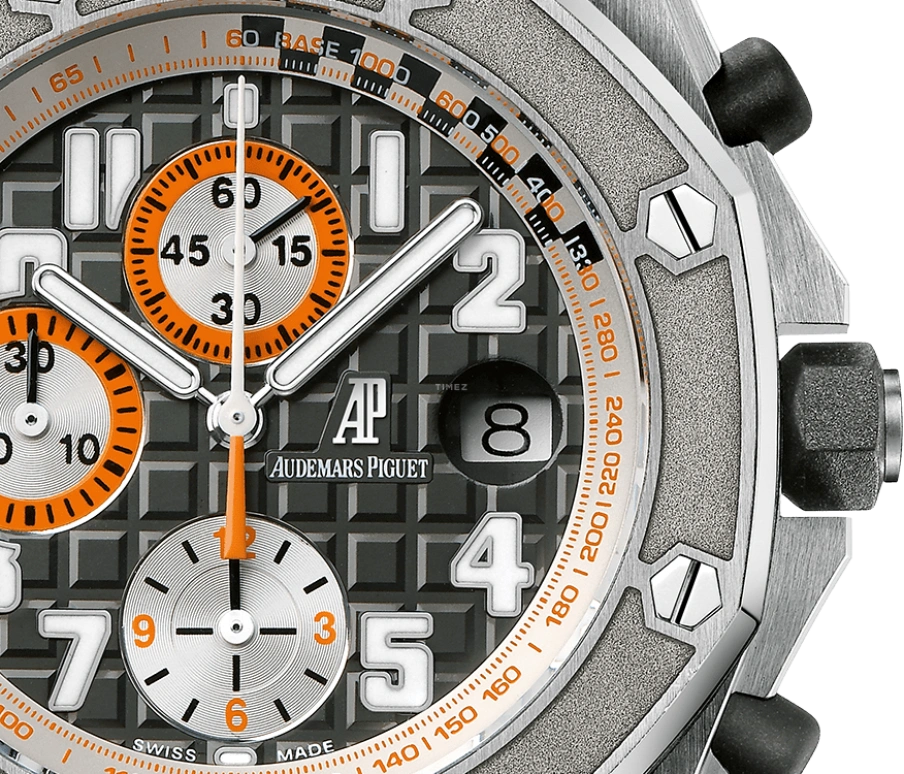 Audemars Piguet,Royal Oak Offshore 42mm,42mm,Stainless Steel,Black,Automatic,Chronograph,Day,26175ST,26175ST.OO.D003CU.01