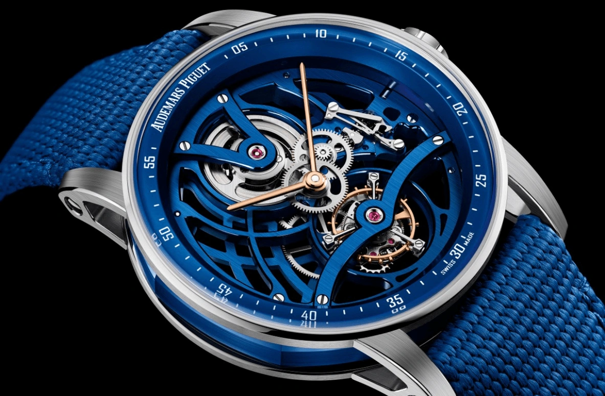 Audemars Piguet,CODE 11.59 41mm,41mm,White Gold,Ceramic,Blue,Handwound,Tourbillon,80hours,Serena Williams,26600NB,26600NB.OO.D346KB.01