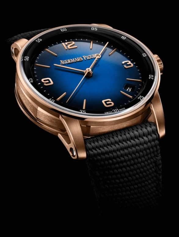 Audemars Piguet,CODE 11.59 41mm,41mm,Pink Gold,Blue,Automatic,Day,70hours,15210OR,15210OR.OO.A002KB.03