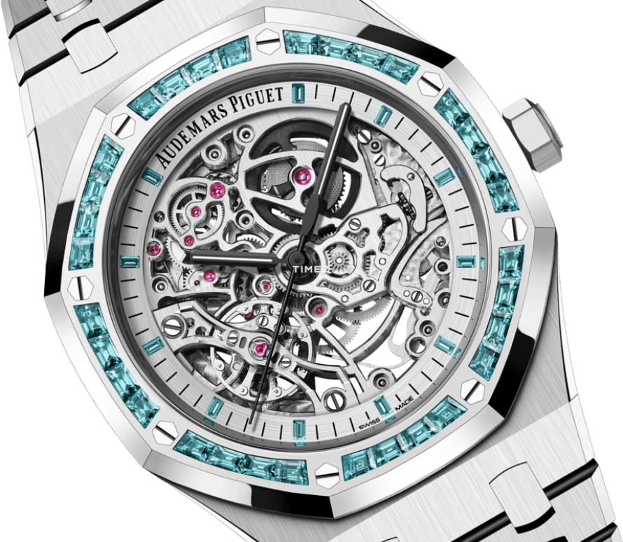 Audemars Piguet,Royal Oak 41mm,41mm,White Gold,Skeleton,Silver,Automatic,45hours,In-house Caliber,15412BC,15412BC.TO.1220BC.01
