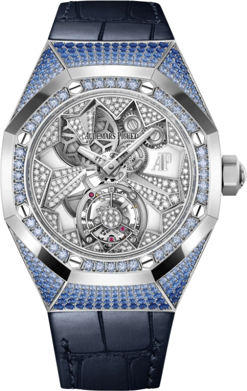 Audemars Piguet,Royal Oak Concept 38.50mm,38.50mm,White Gold,Skeleton,Silver,Handwound,Tourbillon,72hours,26227BC,26227BC.SS.D326CR.01