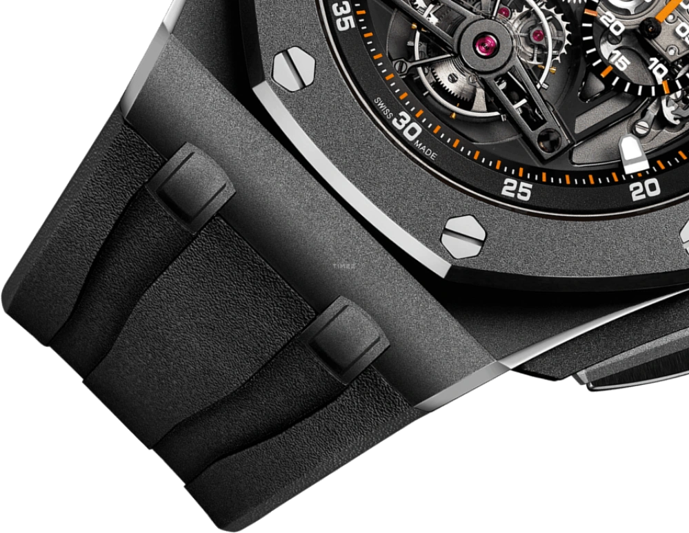 Audemars Piguet,Royal Oak Offshore 44mm,44mm,Titanium,Ceramic,Skeleton,Handwound,Chronograph,Tourbillon,26407TI,26407TI.GG.A002CA.01
