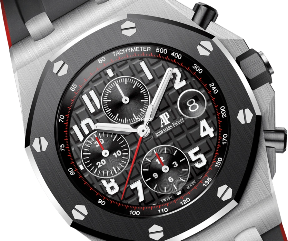Audemars Piguet,Royal Oak Offshore 42mm,42mm,Stainless Steel,Black,Automatic,Chronograph,Day,26470SO,26470SO.OO.A002CA.01.A