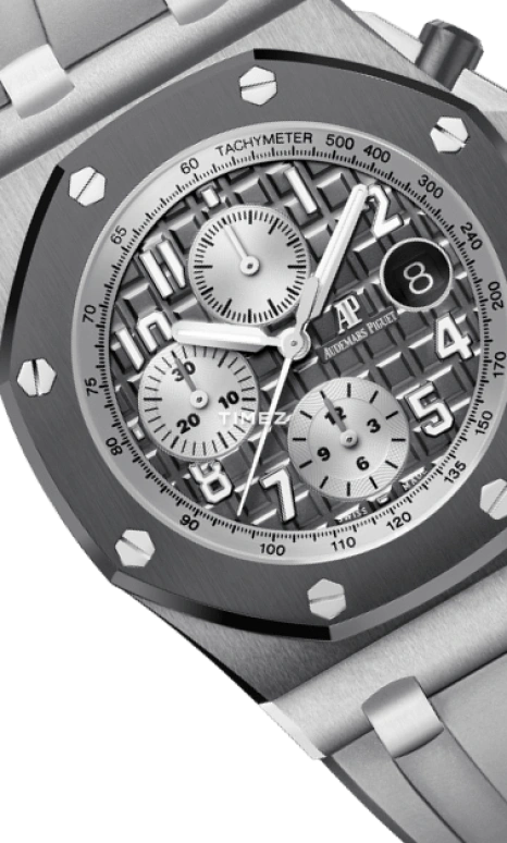 Audemars Piguet,Royal Oak Offshore 42mm,42mm,Titanium,Grey,Automatic,Chronograph,Day,26470IO,26470IO.OO.A006CA.01.A