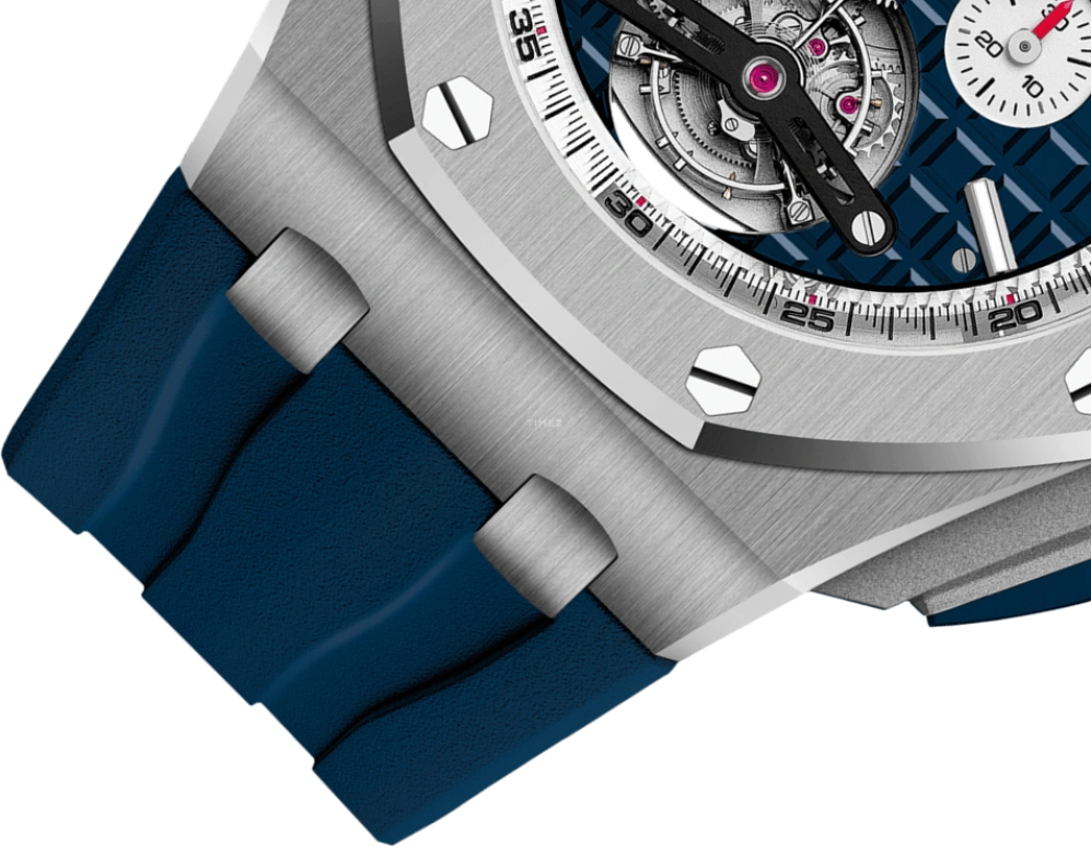 Audemars Piguet,Royal Oak Offshore 44mm,44mm,Stainless Steel,Blue,Automatic,Chronograph,Tourbillon,26540ST,26540ST.OO.A027CA.01