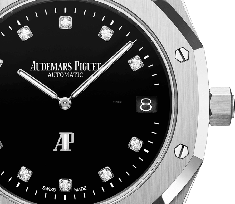 Audemars Piguet,Royal Oak 39mm,39mm,Platinum,Black,Automatic,Day,40hours,15206PT,15206PT.OO.1240PT.01
