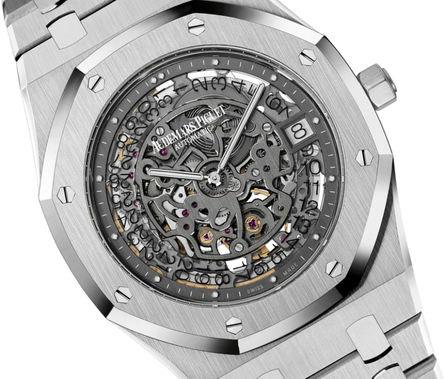 Audemars Piguet,Royal Oak 39mm,39mm,Platinum,Skeleton,Automatic,Day,40hours,15203PT,15203PT.OO.1240PT.01