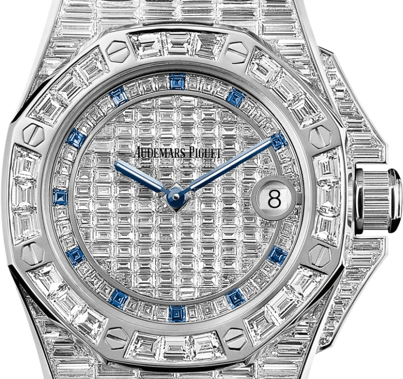 Audemars Piguet,Royal Oak Offshore 37mm,37mm,White Gold,Silver,Quartz,Day,In-house Caliber,67543BC,67543BC.ZZ.D023CR.01