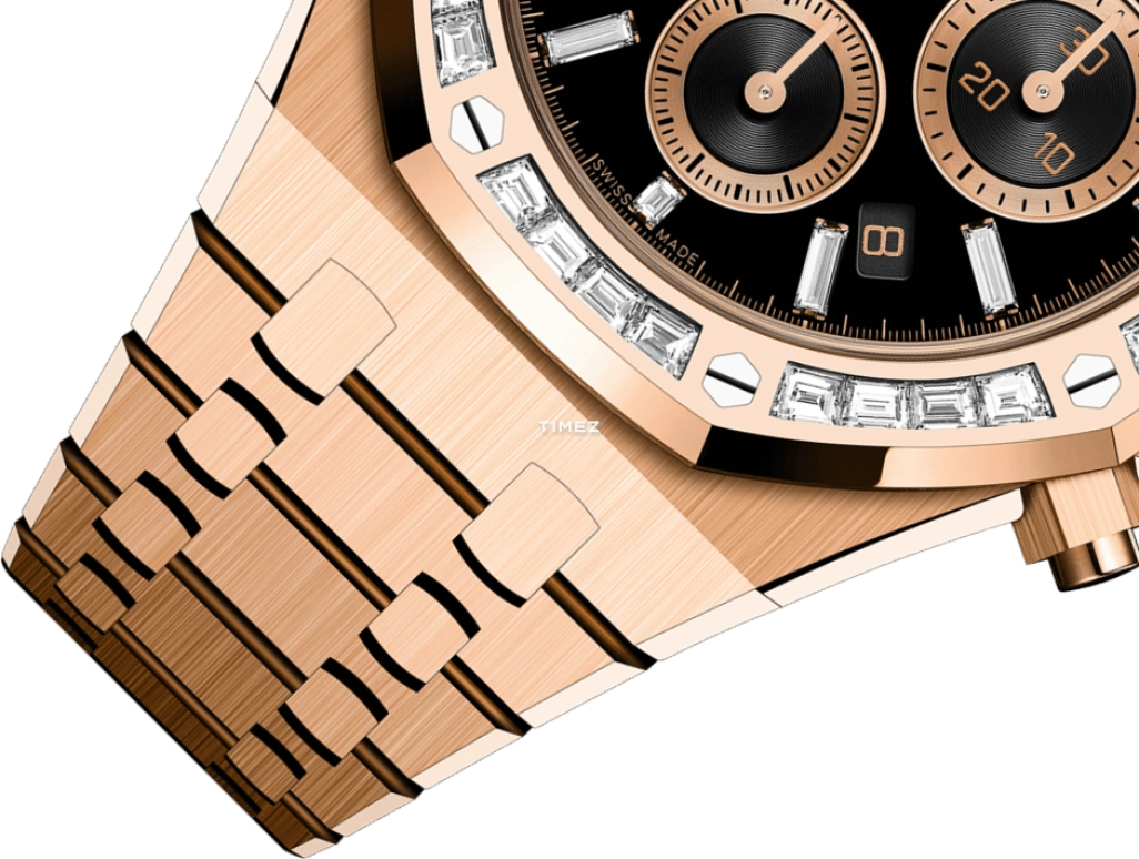 Audemars Piguet,Royal Oak 38mm,38mm,Rose Gold,Black,Automatic,Chronograph,Day,26715OR,26715OR.ZZ.1356OR.02