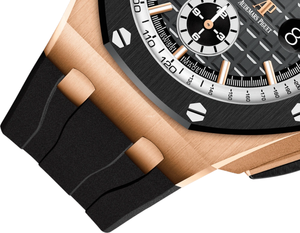 Audemars Piguet,Royal Oak Offshore 44mm,44mm,Pink Gold,Ceramic,Black,Automatic,Chronograph,Day,26416RO,26416RO.OO.A002CA.01