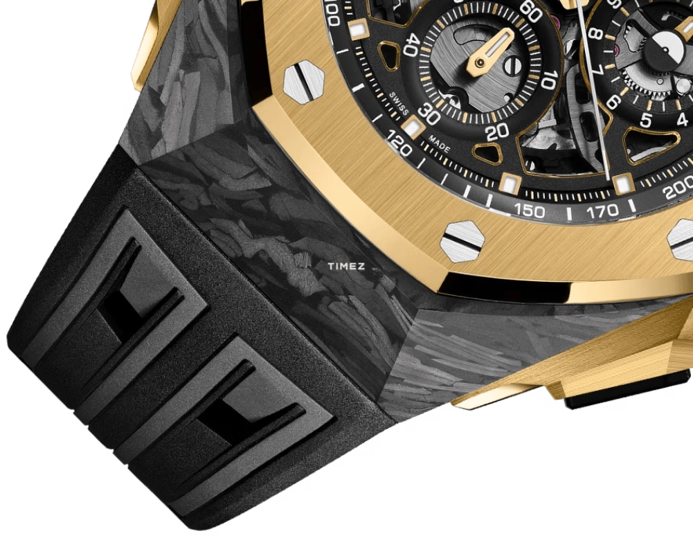 Audemars Piguet,Royal Oak Concept 43mm,43mm,Yellow Gold,Carbon,Black,Automatic,Chronograph,Dule Time,Rattrapante,Big Date,70hours,In-house Caliber,26650FA,26650FA.OO.D002CA.01