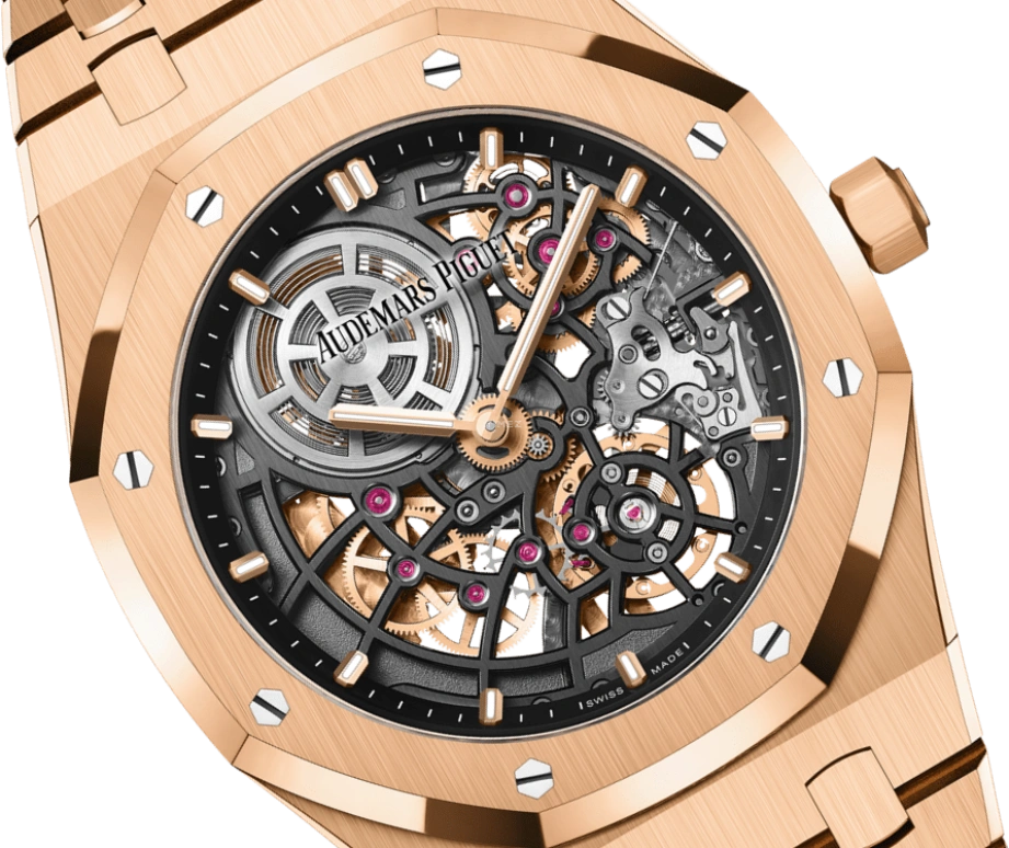 Audemars Piguet,Royal Oak 39mm,39mm,Pink Gold,Skeleton,Automatic,55hours,In-house Caliber,16204OR,16204OR.OO.1240OR.01 50th