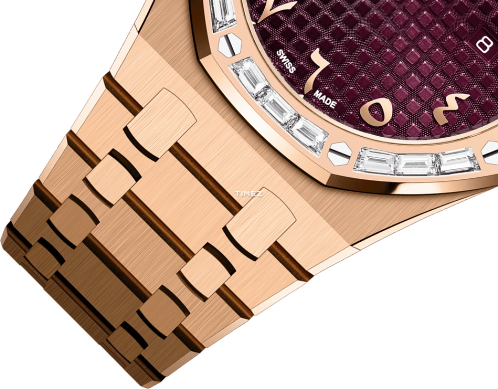 Audemars Piguet,Royal Oak 33mm,33mm,Rose Gold,Purple,Quartz,Day,In-house Caliber,67656OR,67656OR.ZZ.1261OR.01