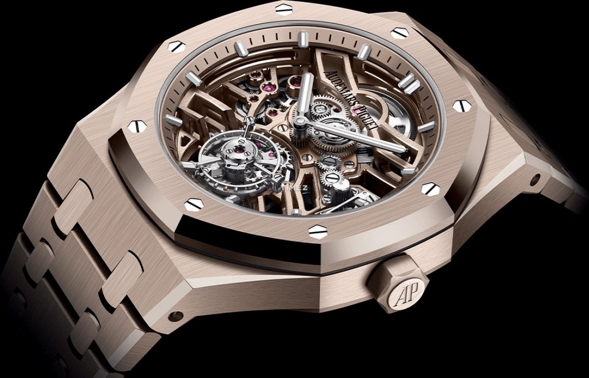 Audemars Piguet,Royal Oak 41mm,41mm,Sand Gold,Skeleton,Automatic,Tourbillon,65hours,Chocolate Droppa,Lionel Messi,Kevin Hart,La Pulga,Lil Kev,26735SG,26735SG.OO.1320SG.01