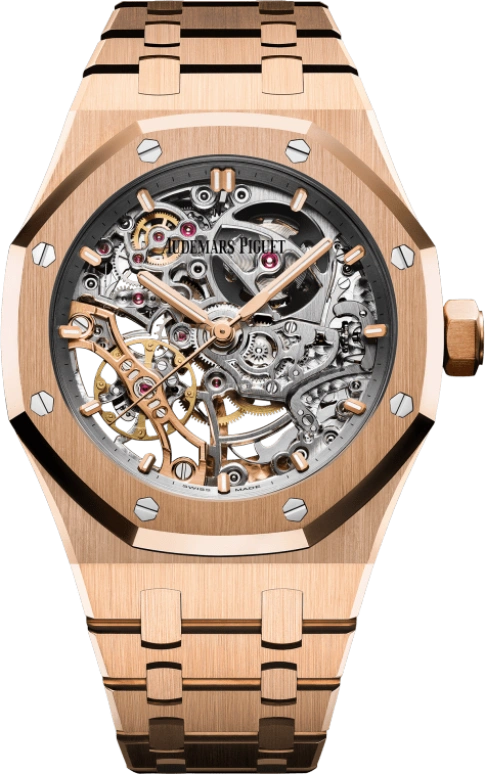 Audemars Piguet,Royal Oak 37mm,37mm,Pink Gold,Skeleton,Automatic,Double Balance,45hours,15467OR,15467OR.OO.1256OR.01