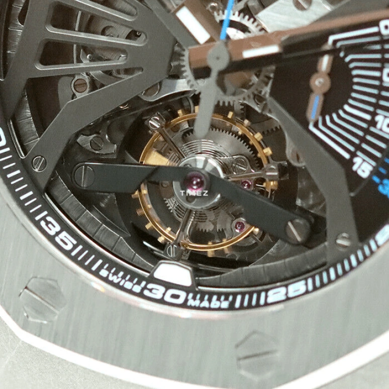 Audemars Piguet,Royal Oak Concept 44mm,44mm,Platinum,Grey,Automatic,Chronograph,Tourbillon,Minute Repeater,26594PT,26594PT.OO.D00 2CA.01