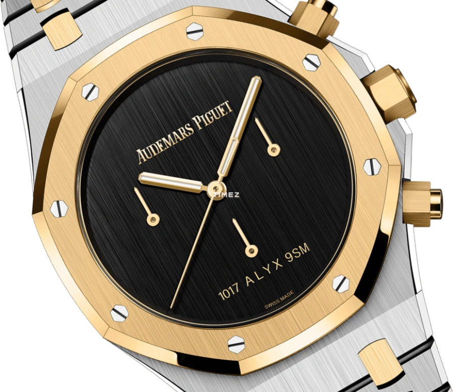 Audemars Piguet,Royal Oak 41mm,41mm,Yellow Gold,Stainless Steel,Black,Automatic,Chronograph,70hours,26240SA,26240SA.OO.1320SA.01