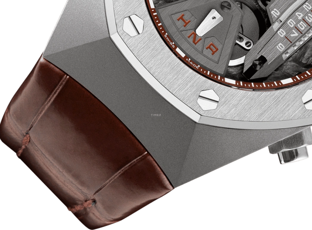 Audemars Piguet,Royal Oak Concept 44mm,44mm,Titanium,Skeleton,Grey,Handwound,Chronograph,Power Reserve Indicator,Tourbillon,Function Selector,237hours,In-house Caliber,26223TI,26223TI.OO.D099CR.01