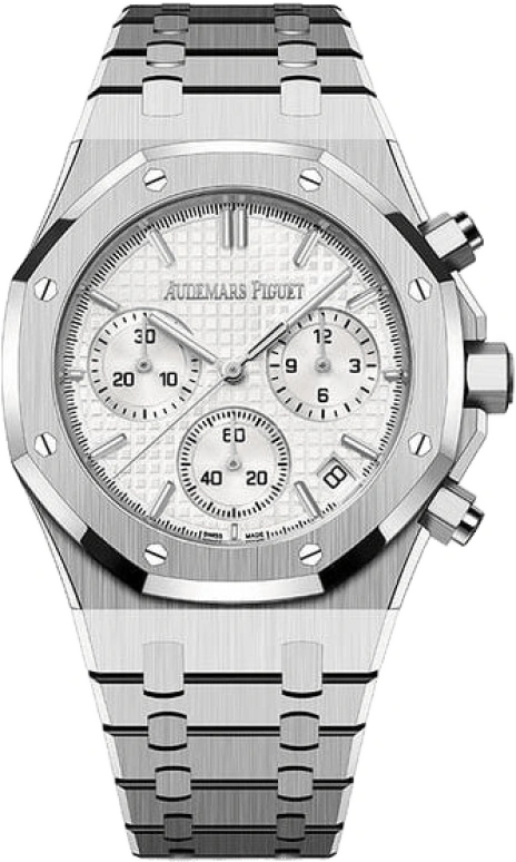 Audemars Piguet,Royal Oak 41mm,41mm,Stainless Steel,Silver,Silver White,White,Automatic,Chronograph,Day,26240ST,26240ST.OO.1320ST.03 50th