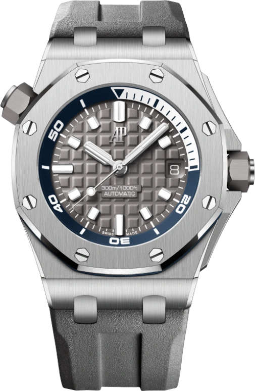 Audemars Piguet,Royal Oak Offshore 42mm,42mm,Ceramic,Stainless Steel,Grey,Automatic,Day,60hours,Kyle Kuzma,Kris Kross,kuz,15720ST,15720ST.OO.A009CA.01