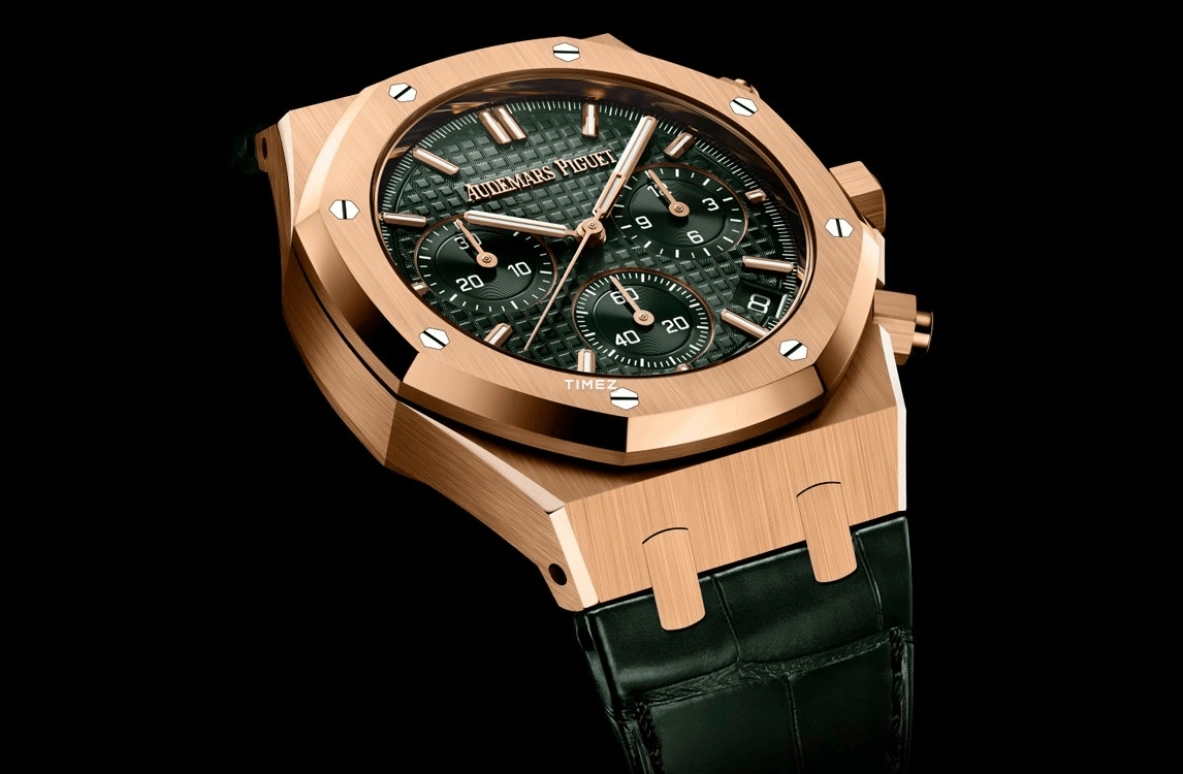 Audemars Piguet,Royal Oak 41mm,41mm,Rose Gold,Khaki Green,Automatic,Chronograph,Day,Flyback,Michael Jordan,Fresh Prince,Ben Simmons,flying man,Air Jordan,G.O.A.T.,M.J.,26240OR,26240OR.OO.D404CR.02