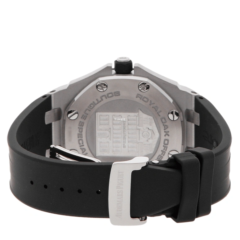 Audemars Piguet,Royal Oak Offshore 42mm,42mm,Stainless Steel,Black,Grey,Automatic,Day,38hours,15701ST,15701ST.OO.D002CA.02