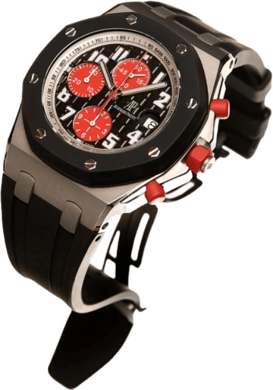 Audemars Piguet,Royal Oak Offshore 42mm,42mm,Titanium,Rubber,Black,Automatic,Chronograph,Day,26278IK,26278IK.GG.D002CA.01