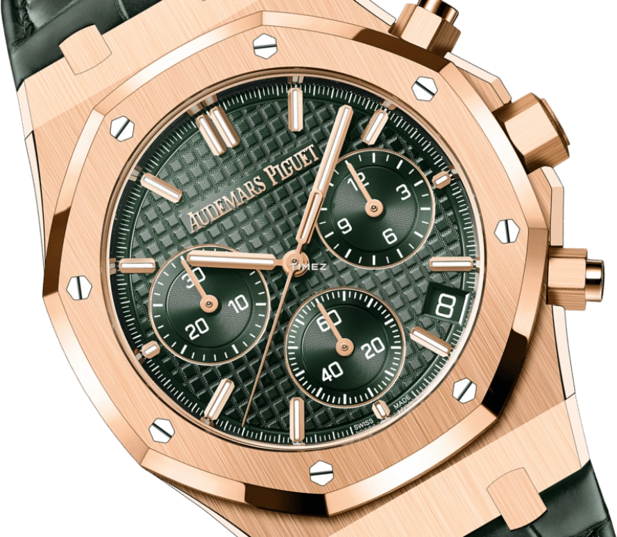 Audemars Piguet,Royal Oak 41mm,41mm,Rose Gold,Khaki Green,Automatic,Chronograph,Day,Flyback,Michael Jordan,Fresh Prince,Ben Simmons,flying man,Air Jordan,G.O.A.T.,M.J.,26240OR,26240OR.OO.D404CR.02