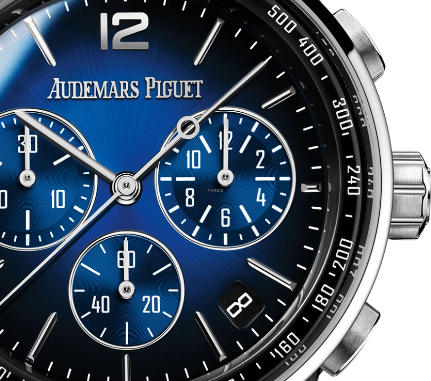 Audemars Piguet,CODE 11.59 41mm,41mm,White Gold,Blue,Automatic,Chronograph,Day,Flyback,26393BC,26393BC.OO.A002KB.01