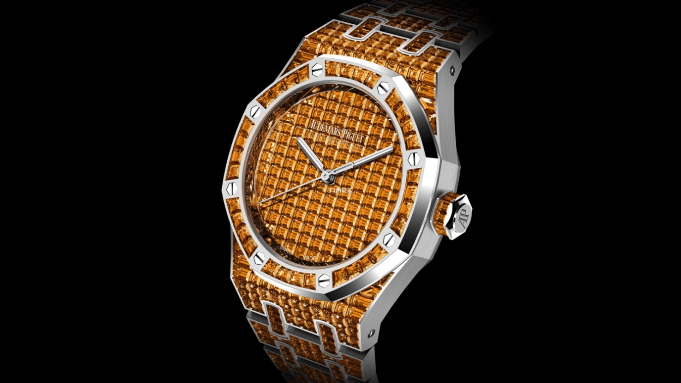 Audemars Piguet,Royal Oak 37mm,37mm,White Gold,Orange,Automatic,60hours,In-house Caliber,15554BC,15554BC.SE.1274BC.01