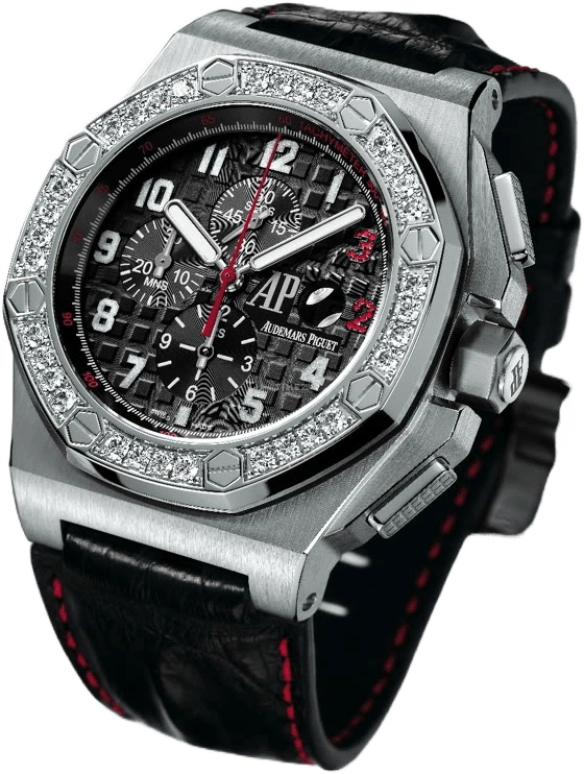 Audemars Piguet,Royal Oak Offshore 48mm,48mm,White Gold,Black,Automatic,Chronograph,Day,26134BC,26134BC.ZZ.A101CR.01